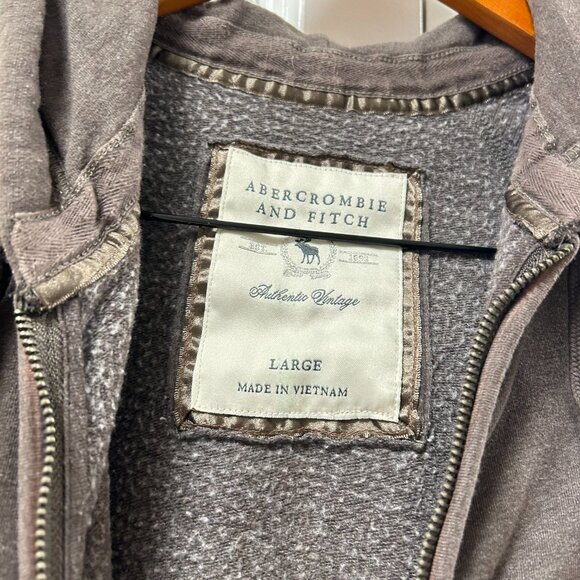 Abercrombie & Fitch graphic zippered hoodie brown - Picture 5 of 10